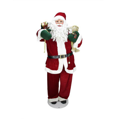 5' Deluxe Life-Size Animated and Musical Decorative Dancing Santa Claus Christmas Figure