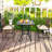 Edwarda Steel Outdoor 25'' Counter Stool with Cushion