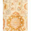 Tapis unique ivoire / orange 6 pi 1 po x 9 pi 5 po Mogul