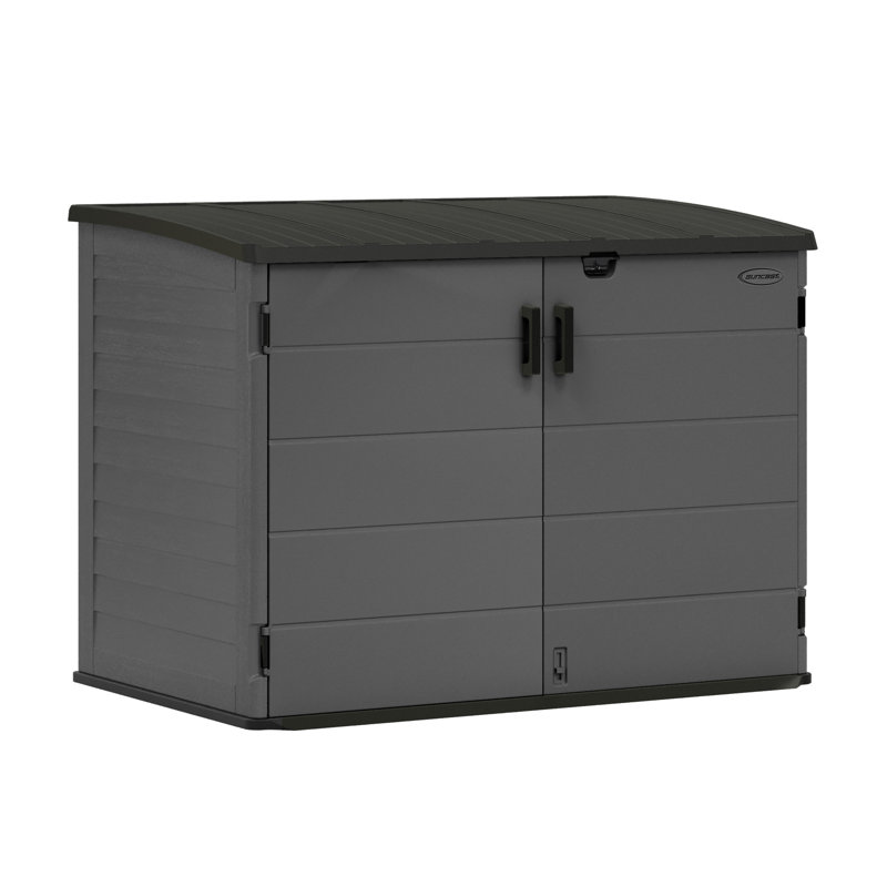 Suncast Moda Stow-Away Large Store - Peppercorn Grey, No