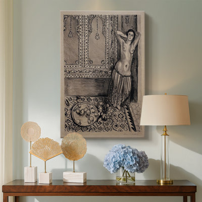 Odalisque Standing with Fruit Tray -Gallery Wrapped Canvas by Henri Matisse