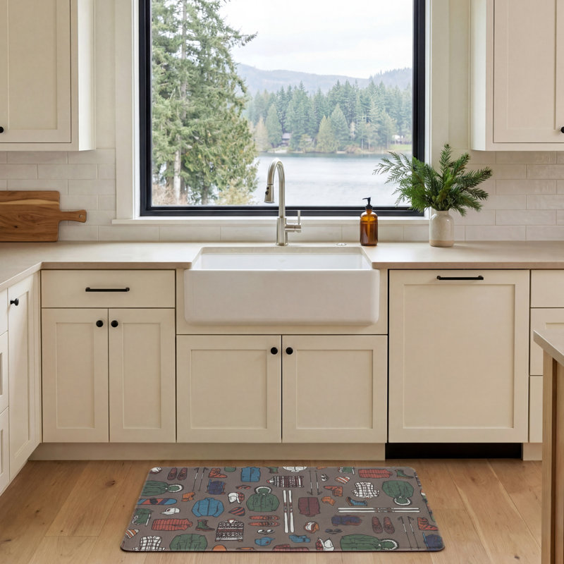 Tapis de cuisine Eddie Bauer, 17.5" x 32", Bleu multi