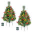 Sapin de Noël artificiel vert 2 'avec 30 lumières claires/blanches