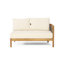 ENSEMBLE DE CONVERSATION 4-PIÈCES CROWNE AVEC COUSSIN BEIGE, Teck