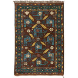 Kazak One-of-a-Kind 5' X 6' Hand Knotted Area Rug