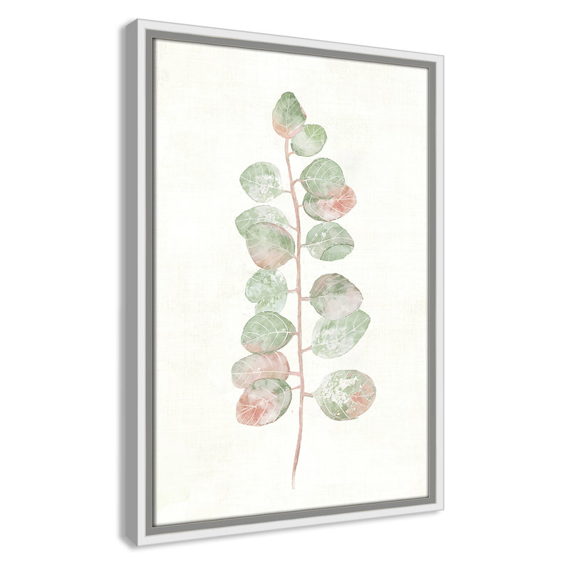 Florida Leaves I - reproduction d'art, Toile blanche encadrée, H 19,5 po x l 13,5 po x P 2 po