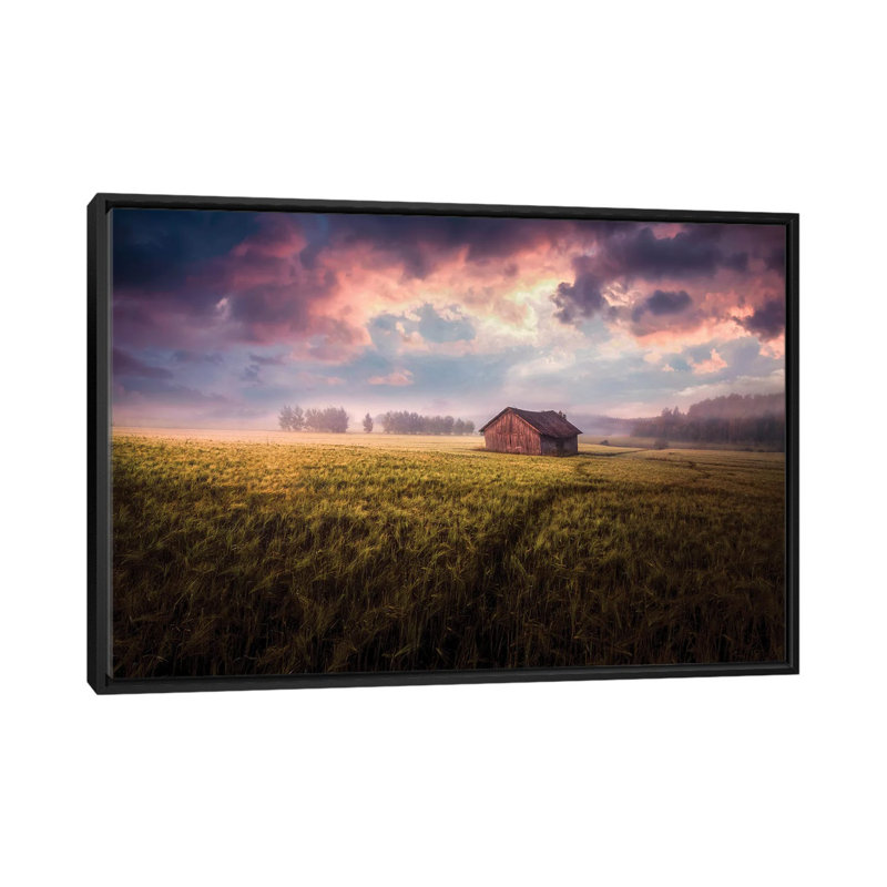 The Sun, It Fades In The Moonlight The Stars, They Fade In The Daylight by Mika Suutari - Floater Frame Print on Canvas