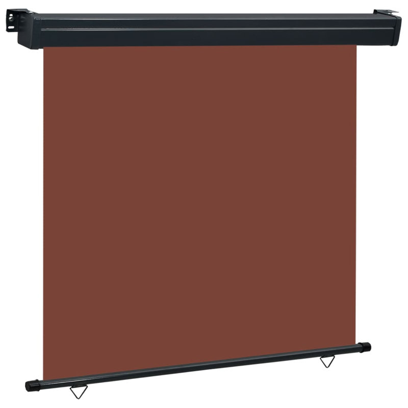Ergin Balcony Side Awning, Brown, 250cm H x 160cm W