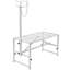 Livestock Trimming Stand, Goat And Sheep Stand 9.37-12.8 Inch Adjustable Height 0-5.4 Inch Width, Metal Goat Milking And Shearing Stand Attachment Nose Loop Headpiece, Black