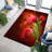 Floral Printed Non Woven Soft Type Rug with Scalloped Edge Detail for Elegant Home Décor-114320772