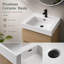Ensemble de meuble-lavabo 24 po avec lavabo encastré, 2 tiroirs à fermeture en douceur et ensemble de meuble-lavabo en bois d'ingénierie à finition chêne