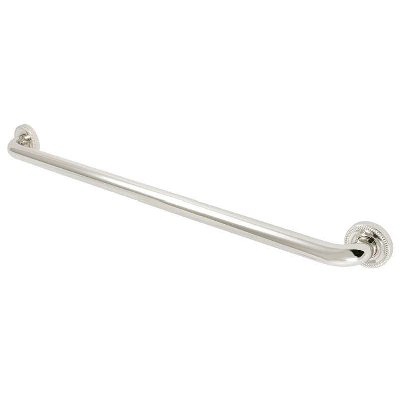 Barre d'appui de 1-1 / 4 po Kingston Brass Camelon, l 16 po, Nickel poli