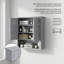 Armoire de rangement murale avec tablettes réglables et tablette ouverte pour l'organisation de la salle de bain, de la cuisine et du salon