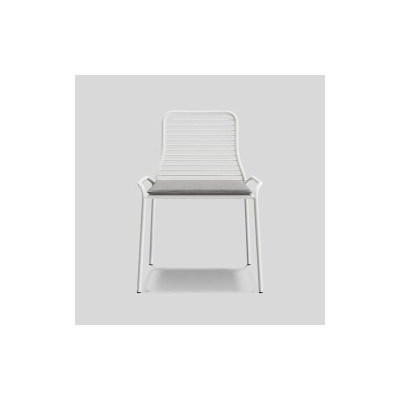 XY Outdoor Dining Side Chair, White