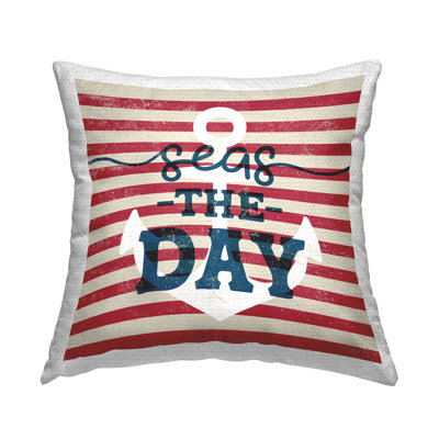 Striped Outdoor Throw Pillow