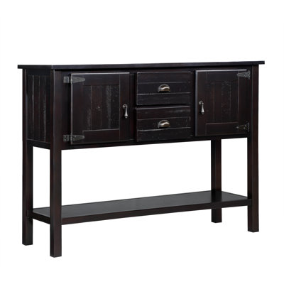 Buffet rétro 48,3 po, table de vestibule, console, buffets avec tablette inférieure