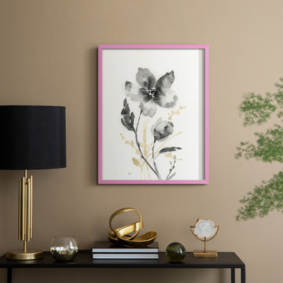Elegant Silhouette I Framed Print - Solid Wood