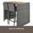 5-Pieces Outdoor Patio Wicker Bar Set