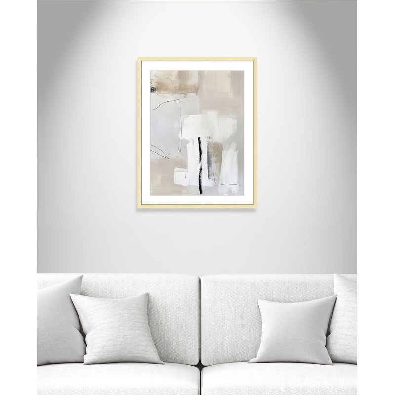 «Neutral Balance II» par Lazar Studio, 23.5'' W x 29.5'' H, Imprimé mat, Matte Gold