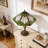 15" Polygonal Tiffany Table Lamp For Bedroom Living Room