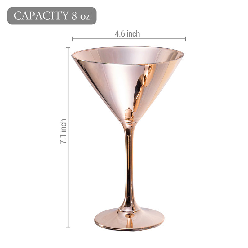 4 Piece 237ml Martini Glass Set