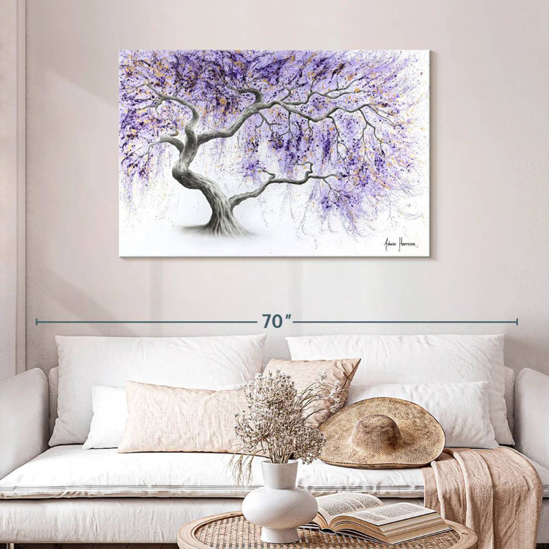 Harnek Purple Prosperity Tree, 30" H x 45" W