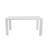 Carson 63" Dining Table In High Gloss White And 6 Gilson Side Chairs In Gray-376757616