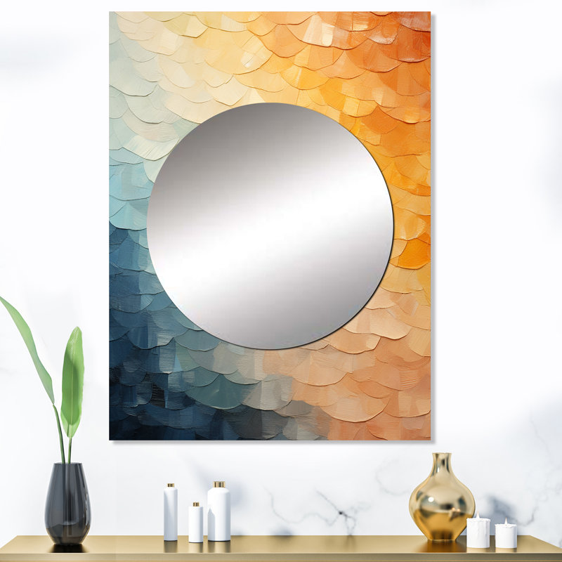 Ruthlee Minimalisme couleurs en harmonie III - miroir arc-en-ciel, miroir mural décoratif traditionnel, impression d'art en métal