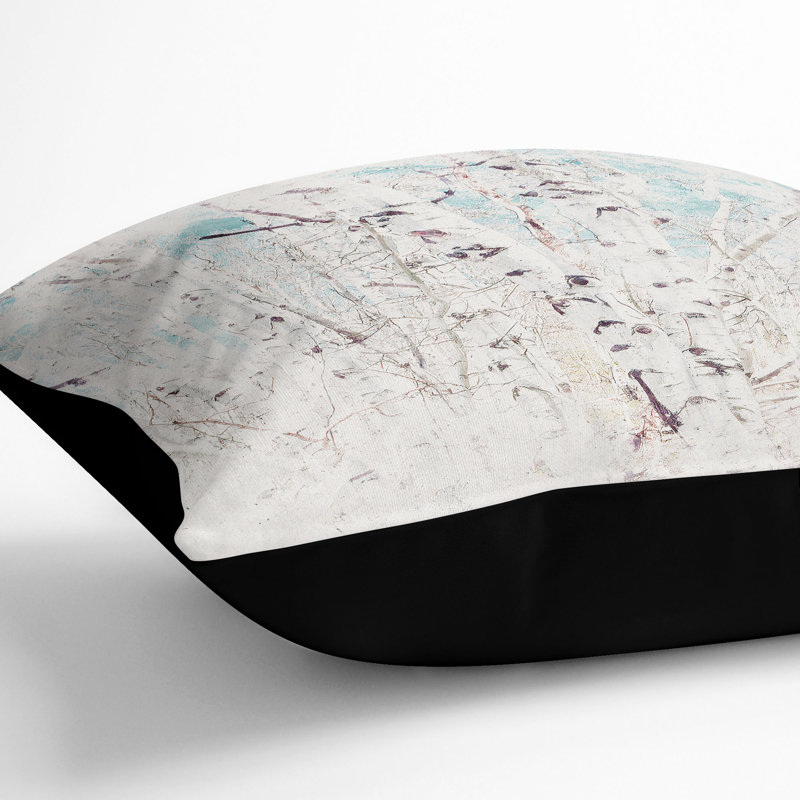 Floral Square Cushion, 55cm H x 55cm W x 20cm D, Black