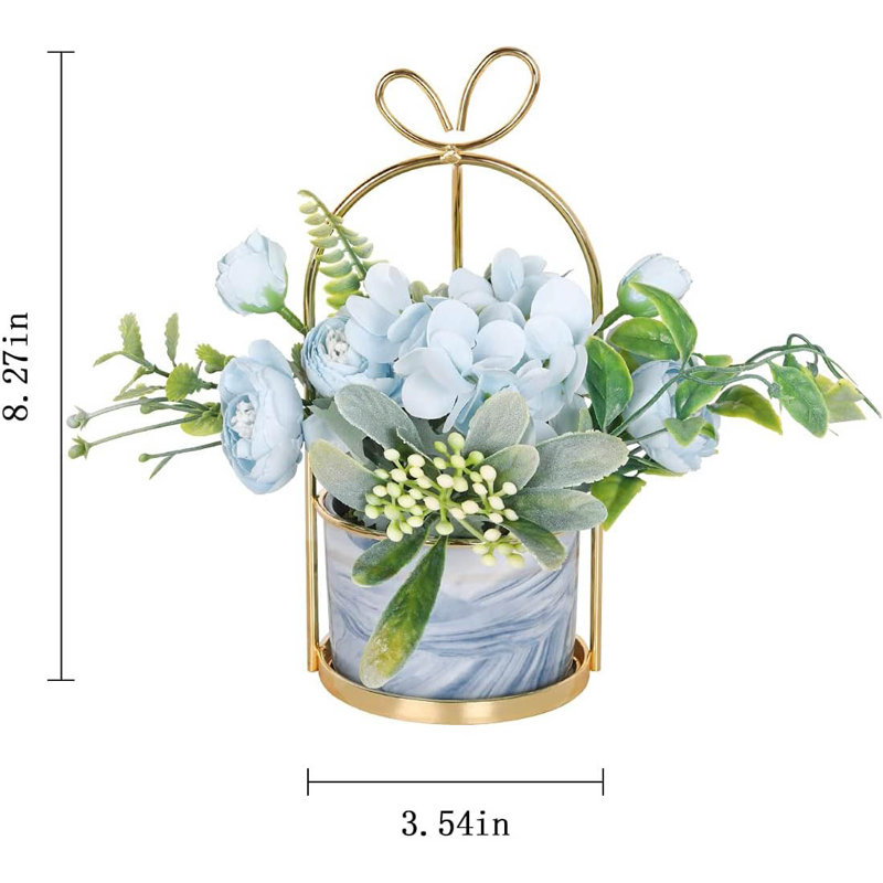 Arrangement in Vase, Blue