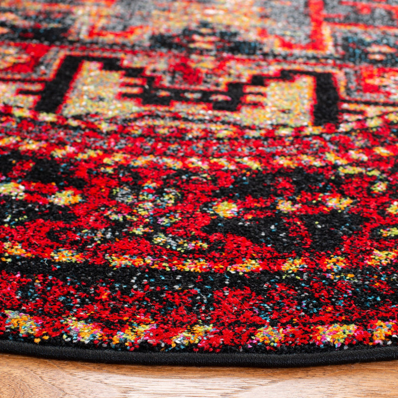 Kristina Oriental Area Rug, Round 122cm