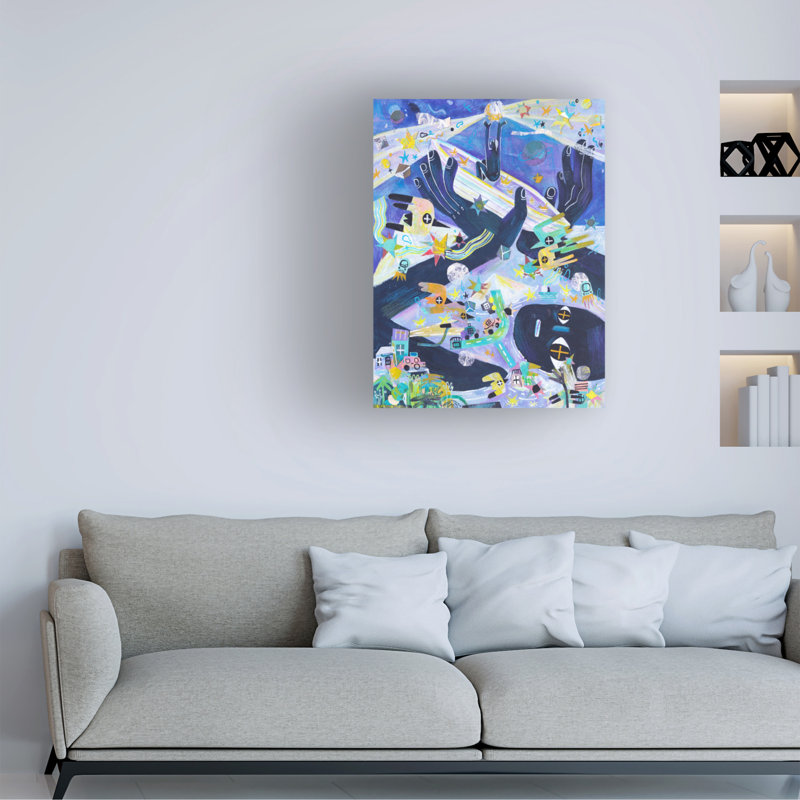 Art sur toile «ologic bolognaise », H 19 po x l 14 po