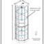 Vitrine de coin vitrée éclairée-2053467247