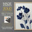 Impression encadrée Indigo Bloom I-Premium - prête à être accrochée - aucun clou requis - aucun clou requis-1776537636-1776537659
