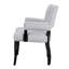 Fauteuil de salle à manger rembourré avec garniture cloutée-2025154542-2025154544