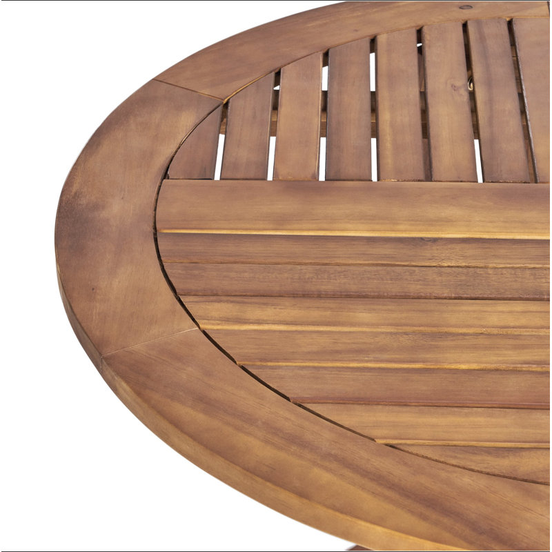 Acacia Wood 70" Dining Table, Teak