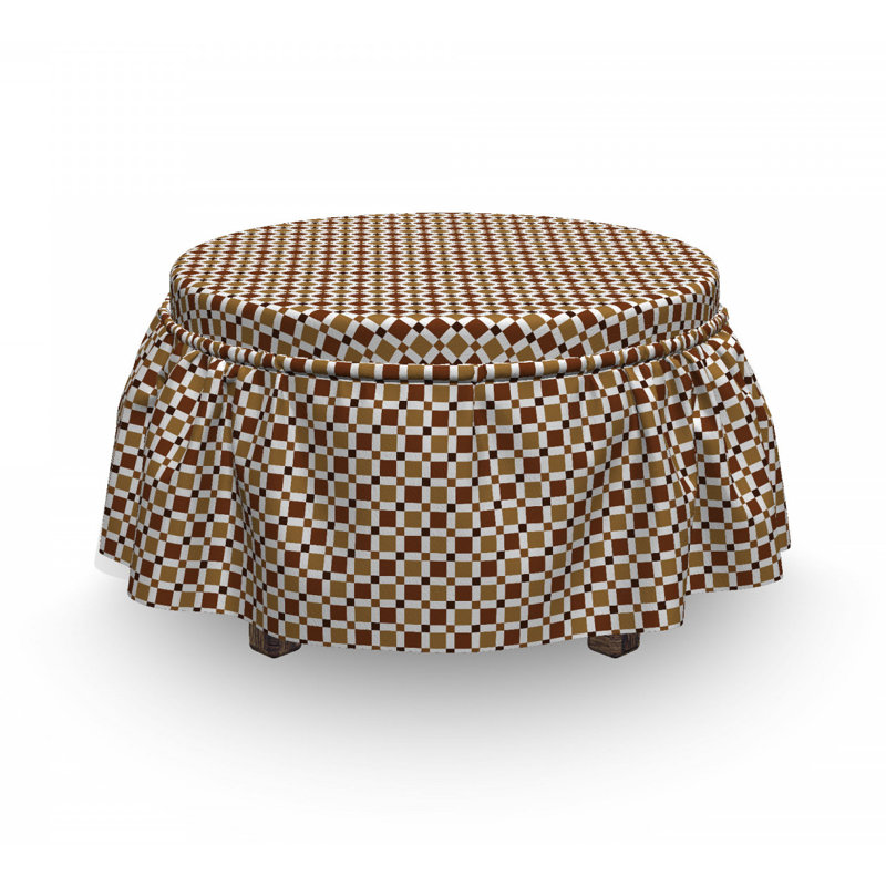 Housse pour repose-pieds hipster squares