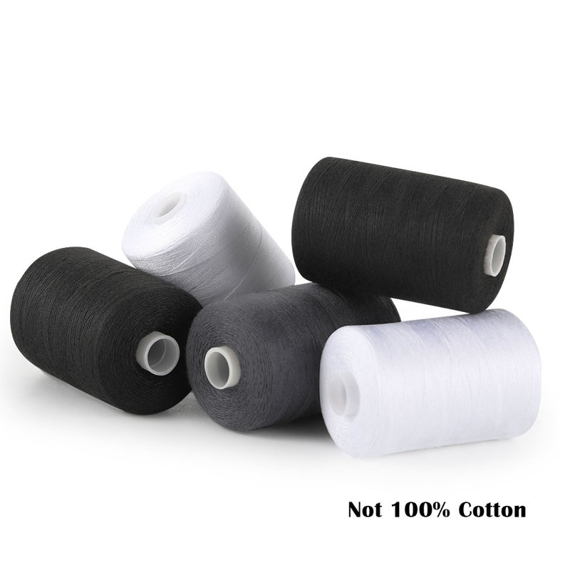 5 Pcs Sewing Threads Mixed Cotton, 1000 Yards Sewing Kits Thread