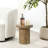 Ermilo Fluted Manufactured Wood Round Side Table