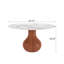 Ikerne Farmhouse Kitchen Table Vase-shaped Pedestal Dining Table Circular For 4/6/8-427910747-427910744