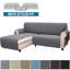 Housse de canapé réversible en forme de L - Housse de canapé modulaire Protection and Elegance-392722942-392722931