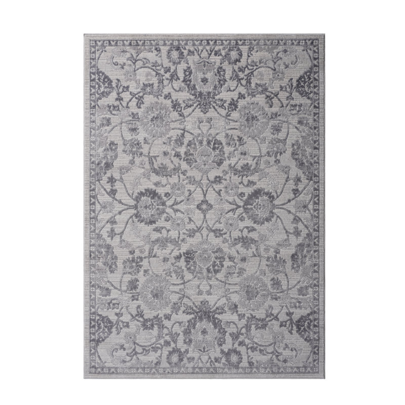 MARFI Collection 5X7 Grey / Silver / Oriental Area Rug