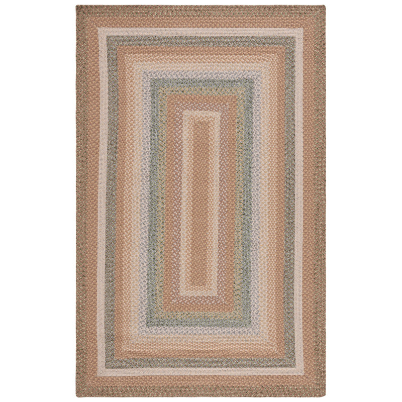 Georgina Hand Woven Performance Machine Washable Geometric Indoor/Outdoor Area Rug, Oval 3' x 5'