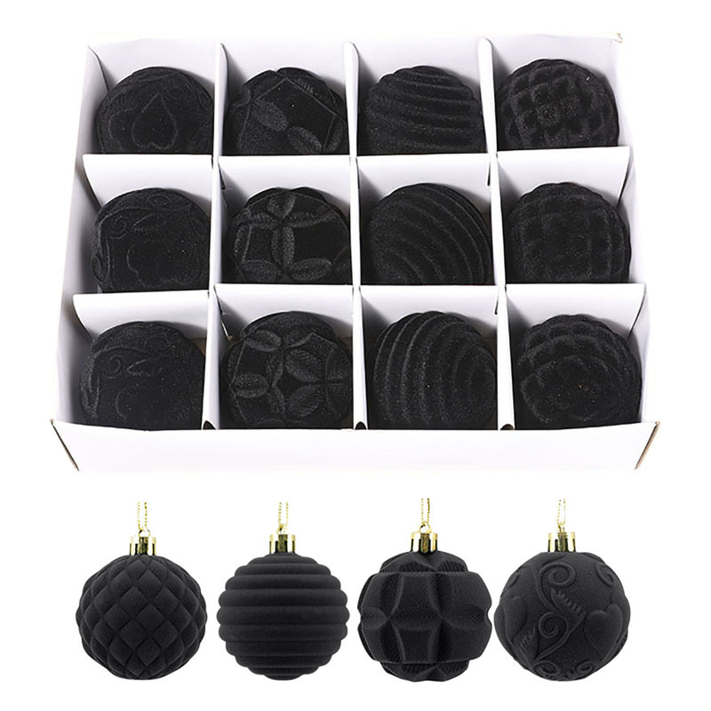 6.2cm Bauble, Black