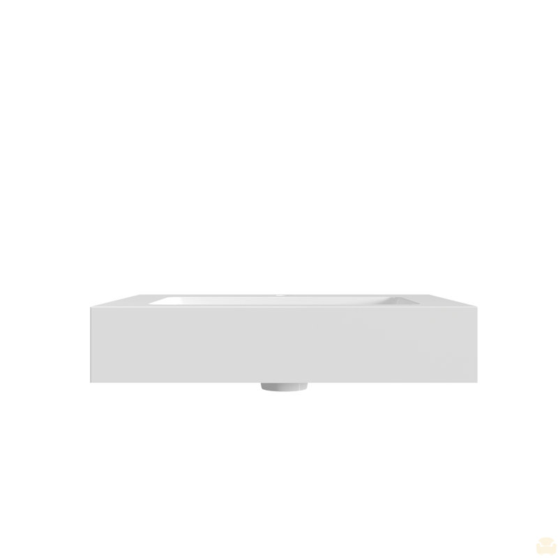 Integrated Solid Surface Basin Without Drain & Faucet