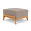 Alpine Rectangle Outdoor Teak Ottoman Patio Ottoman-350651378