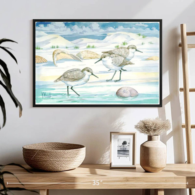 Brampt Shell Island Sandpipers, 17" H x 25" W