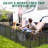 Petorldog Foldable 32" Dog Playpen with 16 Metal Wire Panels, Secure Fence for Yard, RV Travel (Black-Silver)-110539028
