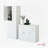  Set Of 1 Buffet Table With Drawers & Multi Door Storage Plus 1 Tall Cabinet With Compartments And Adjustable Shelves Perfect For Kitchen Living Room Dining Area Or Office Space, White-1820166204