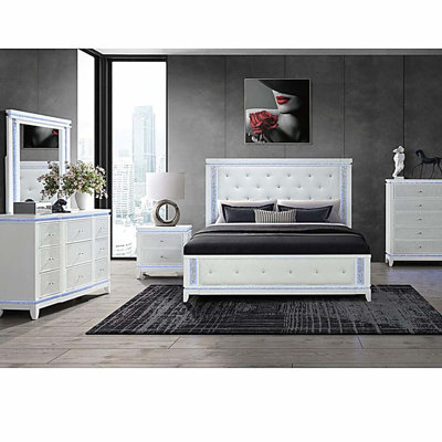Table de chevet blanche ADALID